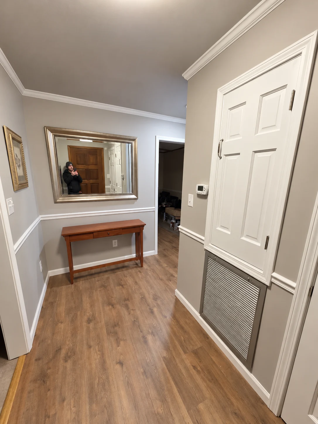 Entry trim and wall finish